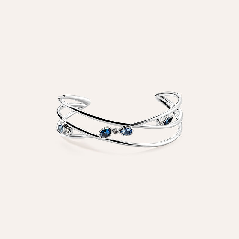 Bangle Violet Ottone Cristallo - Bracciali Rigidi Donna | Stroili
