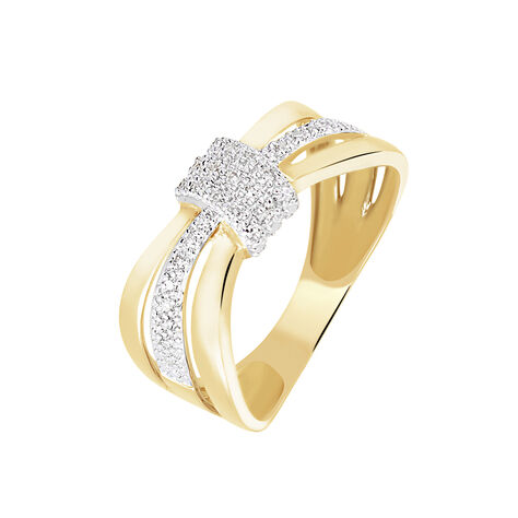 Anello Fascia Sophia Oro Giallo Diamante - Anelli con Pietre Donna | Stroili