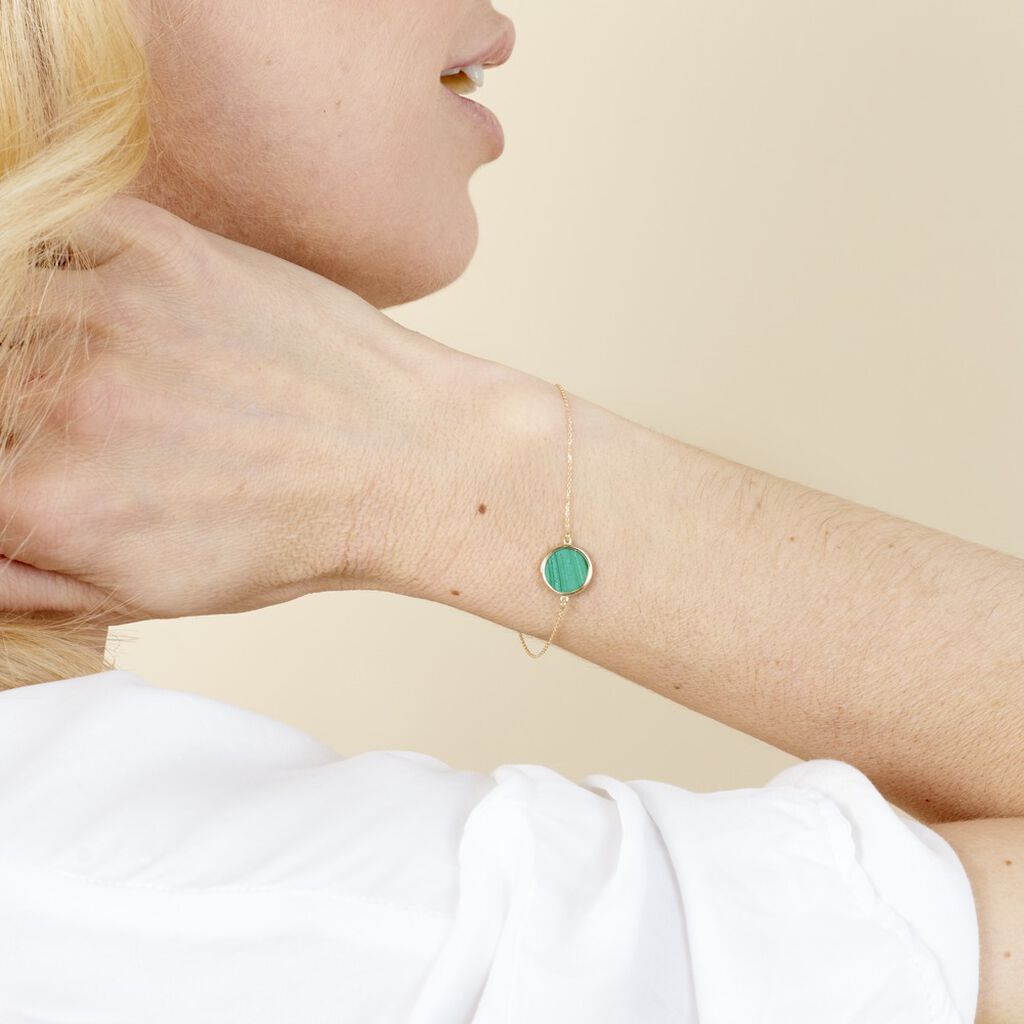 Bracciale Beverly Oro Giallo Malachite - Bracciali Amicizia Donna | Stroili