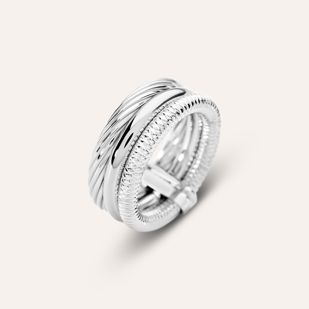 Anello Fascia Moonlight Acciaio