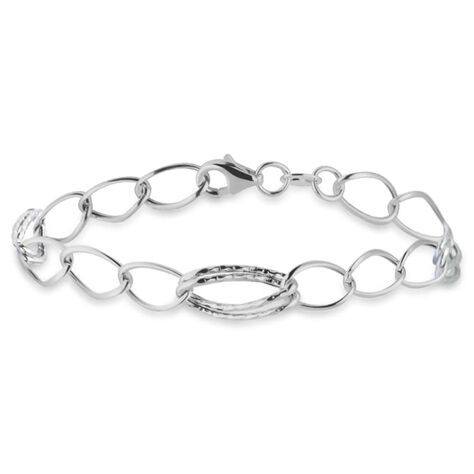 Bracciale Catena Isabelle Oro Bianco - Bracciali Donna | Stroili