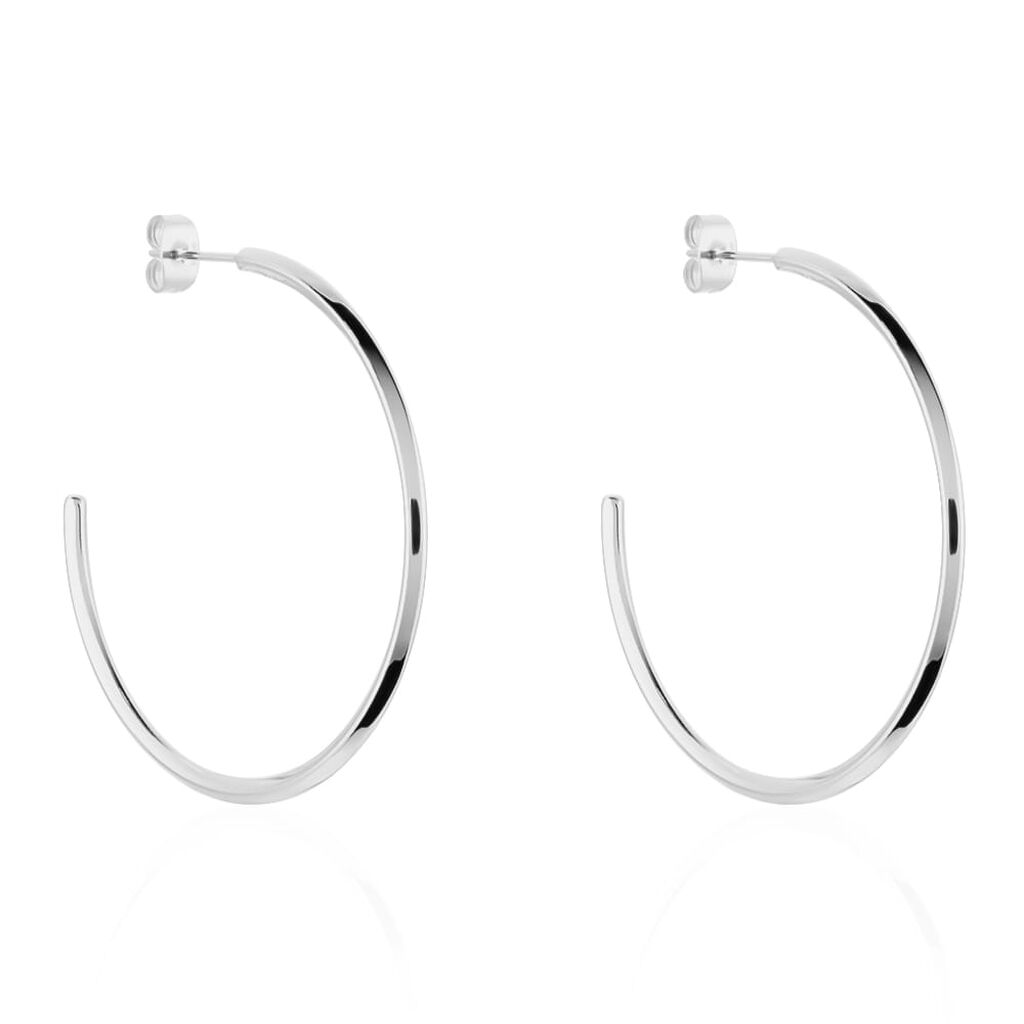 Orecchini cerchio in acciaio
