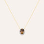 Collana Am&eacute;lie Oro Giallo Quarzo Cubic Zirconia