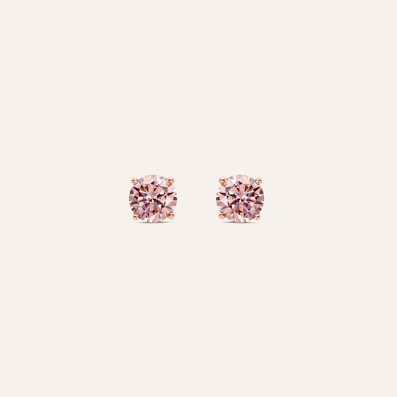 Orecchini Lobo Punto Luce Silver Rainbow Argento Rosato Cubic Zirconia - Orecchini Donna | Stroili