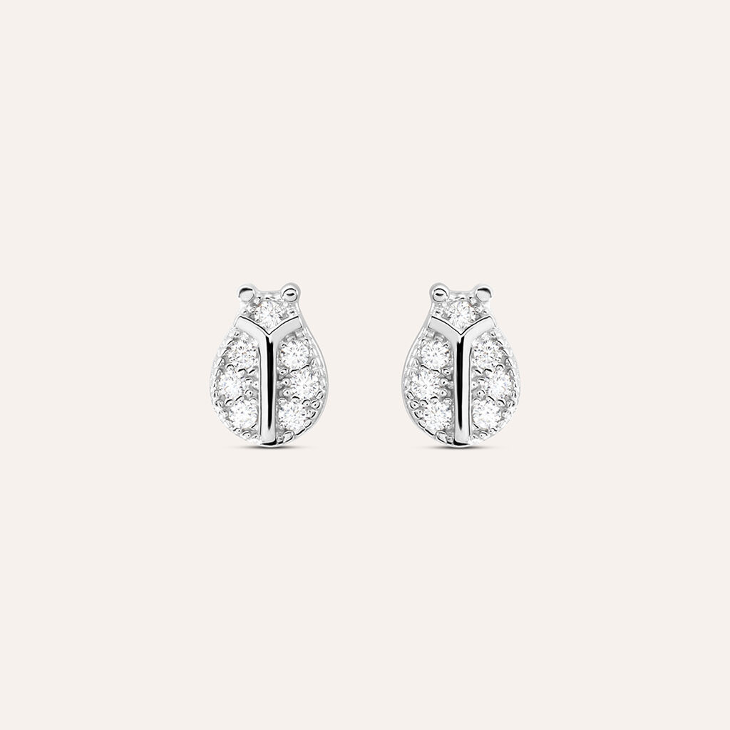 Orecchini Lobo Silver Moments Argento Rodiato Cubic Zirconia - Orecchini a Lobo Donna | Stroili