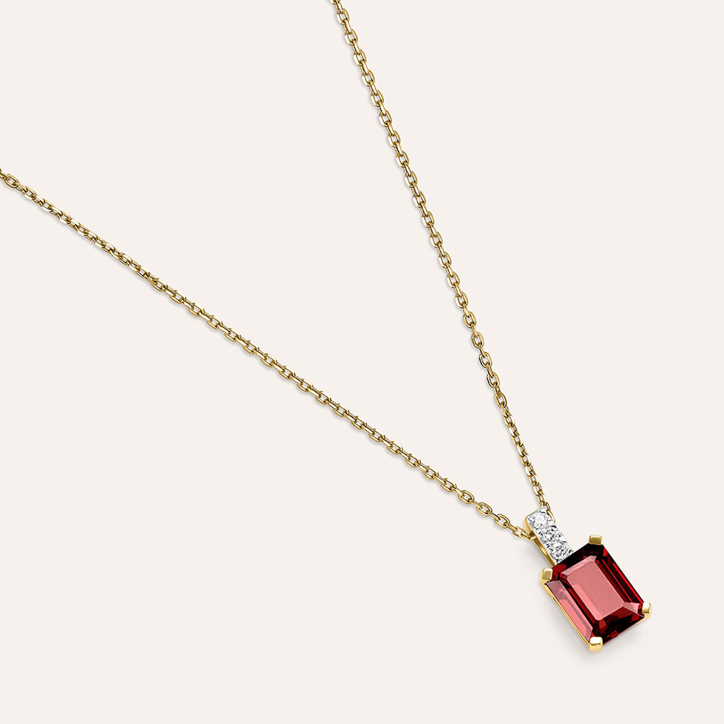 Collana Jasmine Oro Giallo Rodolite Diamante - Collane Donna | Stroili