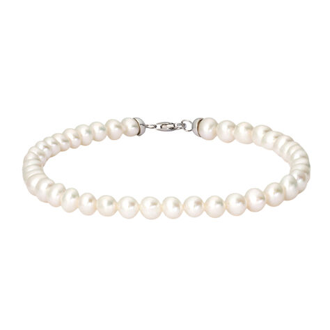 Bracciale Gabrielle Oro Bianco Perla D'Acqua Dolce - Bracciali Donna | Stroili