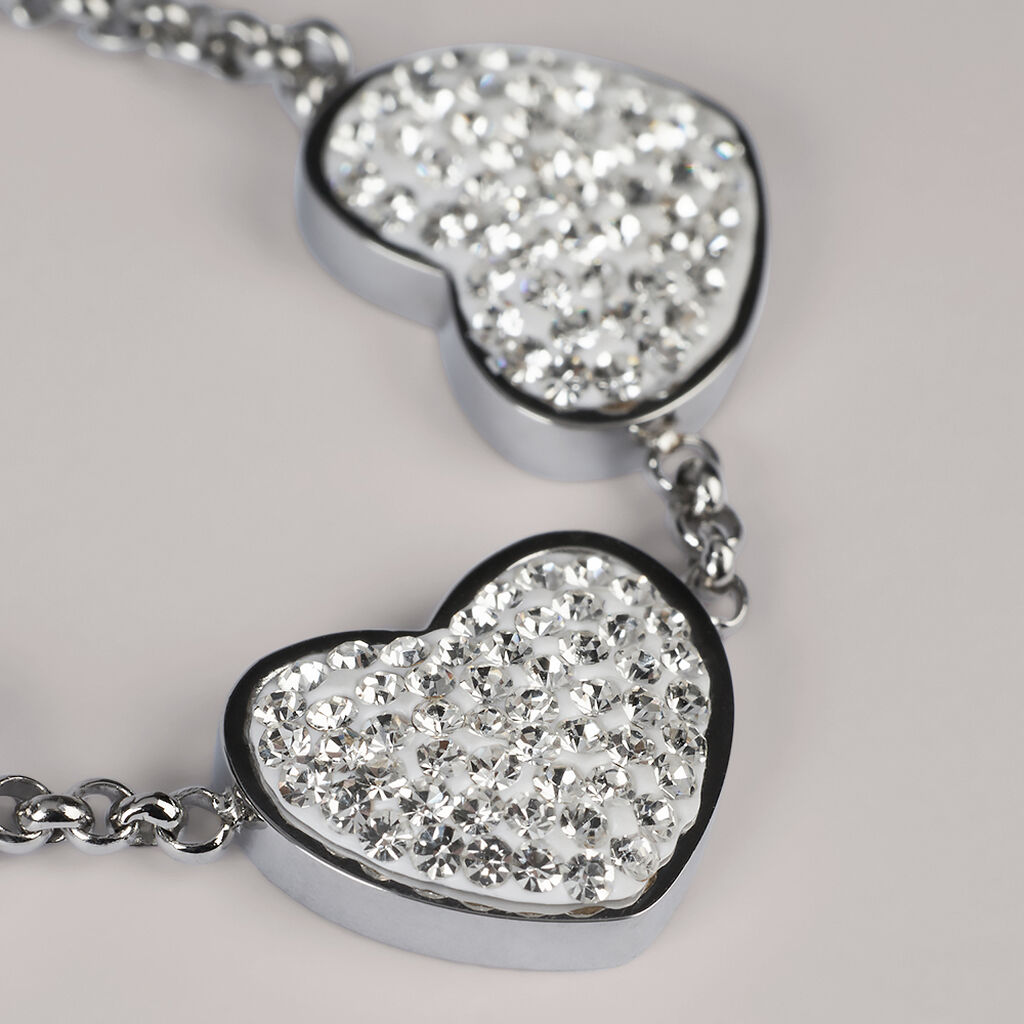 Bracciale Lady Phantasya Acciaio Cristallo - Bracciali Love Donna | Stroili