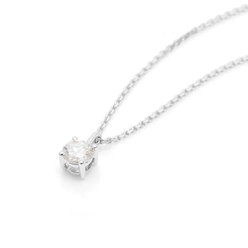 Collana Punto Luce Diamade Oro Bianco Diamante Lab-Grown - Collane Punto Luce Donna | Stroili