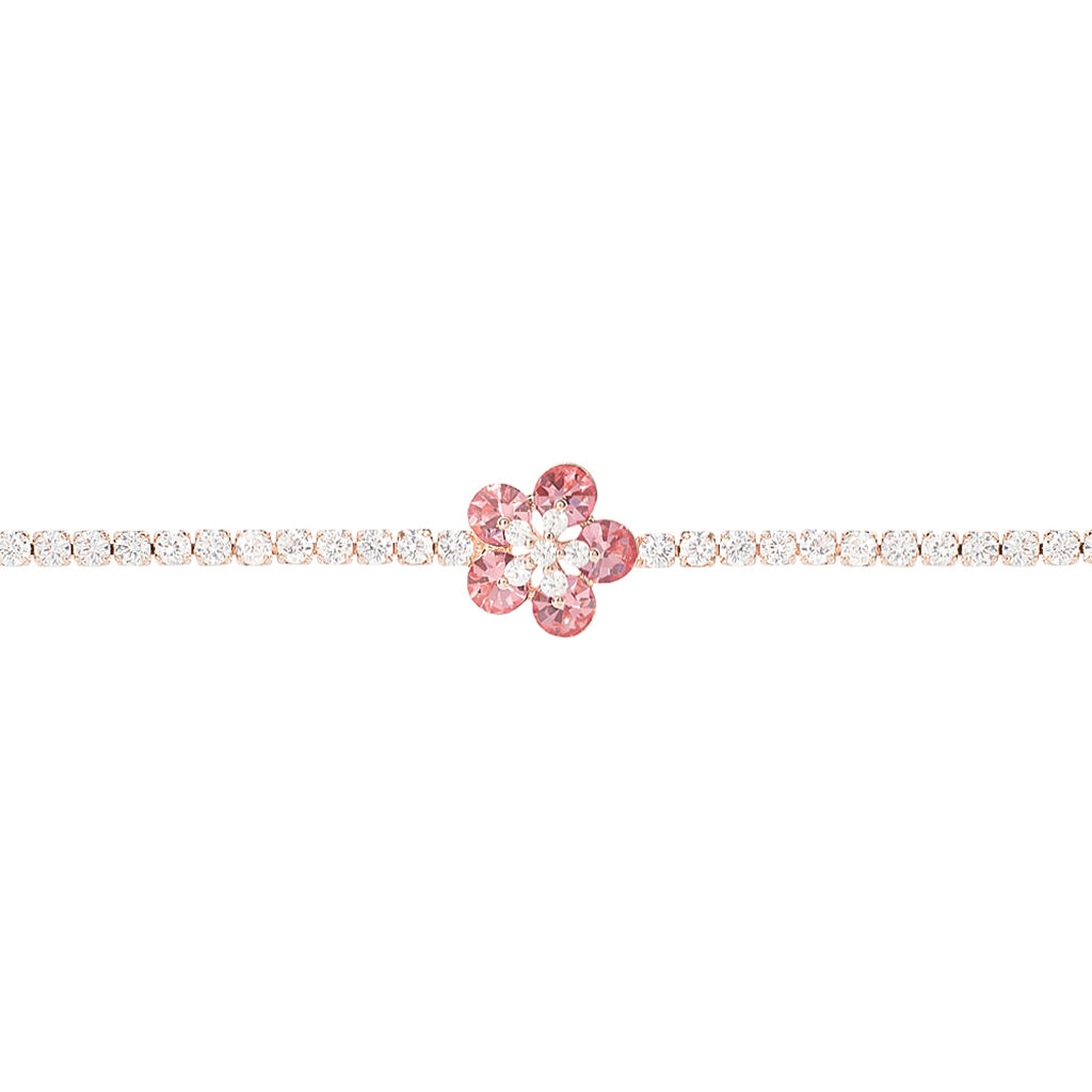 Bracciale Romantic Shine Ottone Rosa Cristallo - Bracciali Donna | Stroili