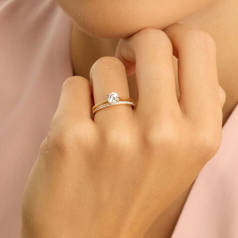 Anello Solitario Claire Oro Giallo Cubic Zirconia - Anelli con Pietre Donna | Stroili