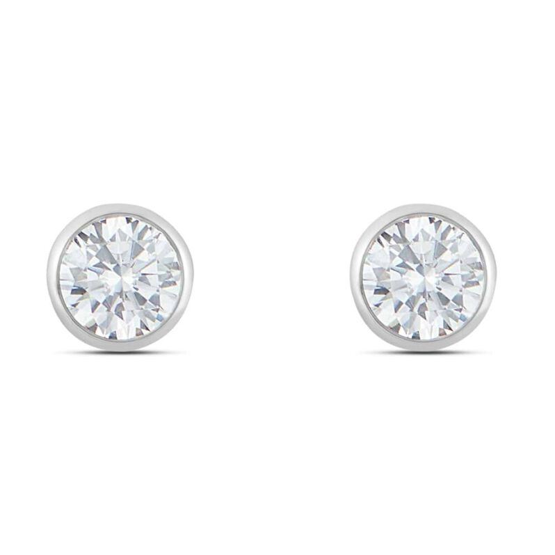 Orecchini Lobo Punto Luce Bon Ton Oro Bianco Cubic Zirconia - Orecchini a Lobo Donna | Stroili