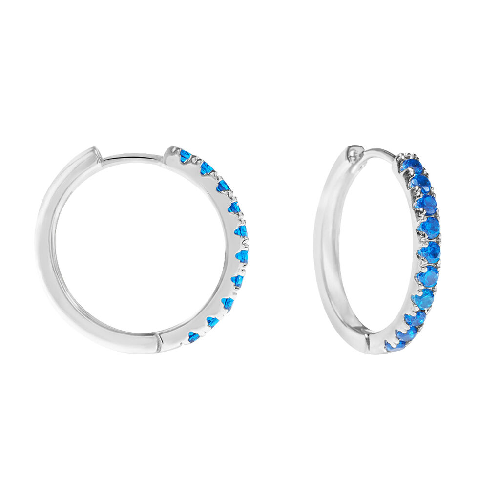 Orecchini A Cerchio Silver Rainbow Argento Rodiato Cubic Zirconia - Orecchini a Cerchio Donna | Stroili