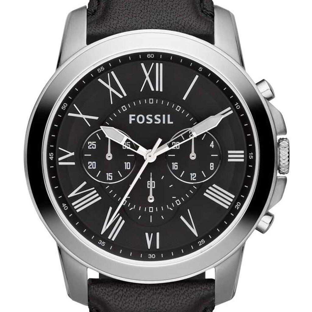 Orologio Cronografo Uomo Fossil Grant quadrante nero FS4812