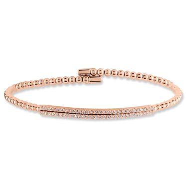 Bangle Silver Elegance Argento Rosa Cubic Zirconia