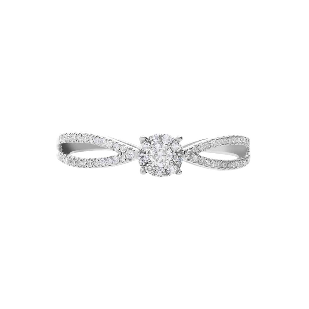 Anello Solitario Sophia Oro Bianco Diamante - Anelli con Pietre Donna | Stroili