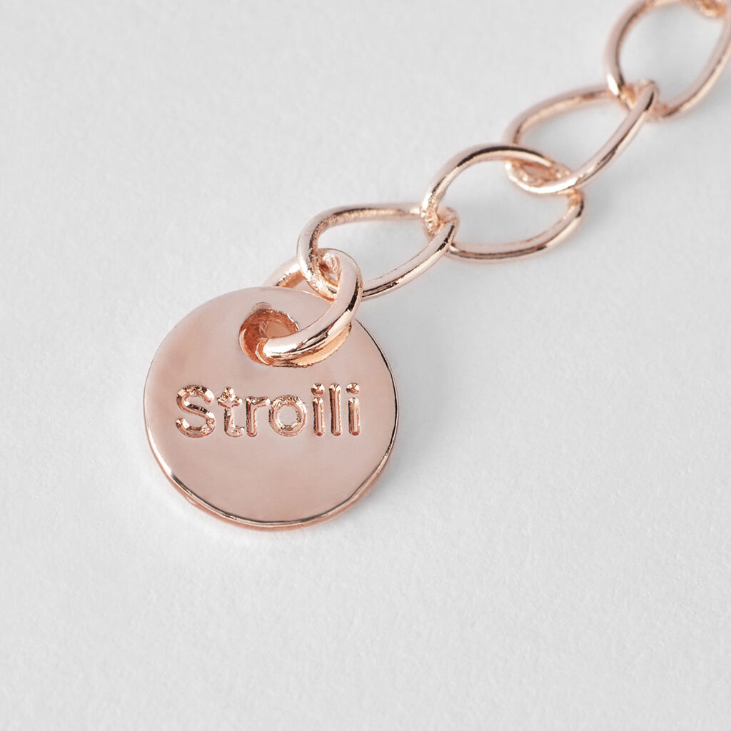 Bracciale Tennis Romantic Shine Metallo Rosa Cristallo - Bracciali Tennis Donna | Stroili