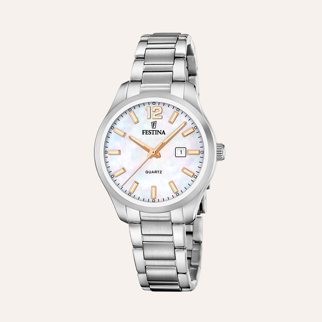 Orologio Al Quarzo Festina Acero Clasico F20737/6