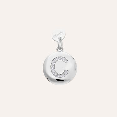 Pendente Love Beats Argento Rodiato Cubic Zirconia