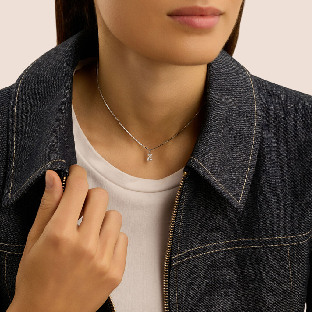 Pendente Love Beats Argento Rodiato Cubic Zirconia