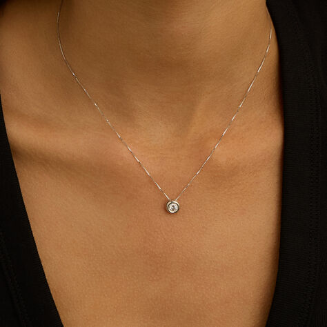 Collana Punto Luce Firmamenti Oro Bianco Diamante - Gioielli Donna | Stroili