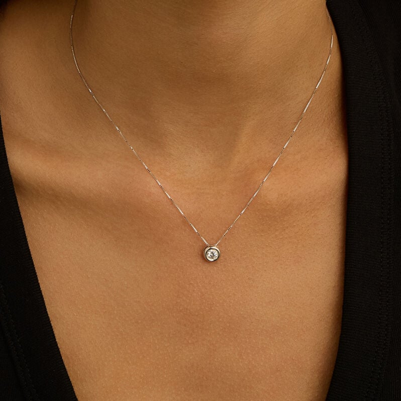 Collana Punto Luce Firmamenti Oro Bianco Diamante - Gioielli Donna | Stroili