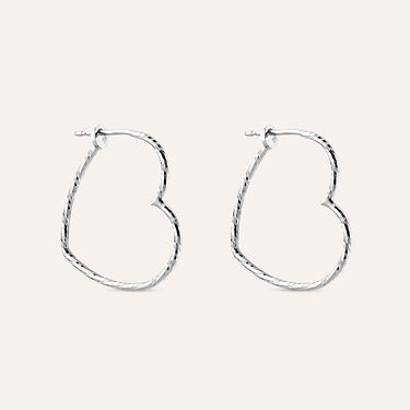 Orecchini A Cerchio Silver Collection Argento Rodiato