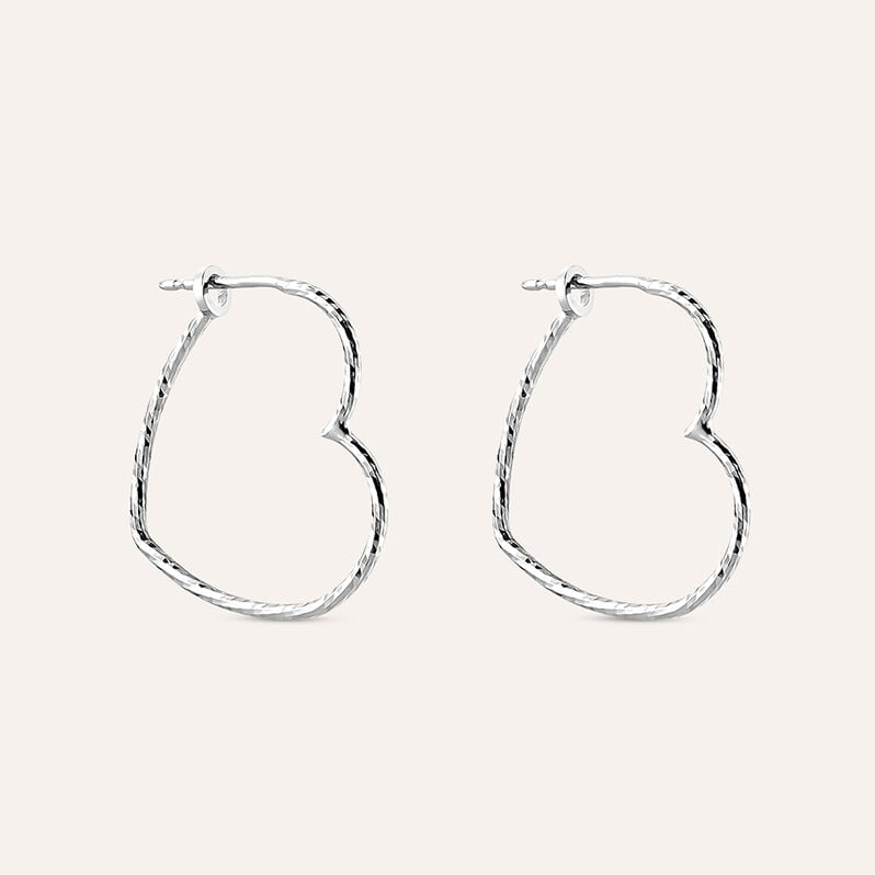 Orecchini A Cerchio Silver Collection Argento Rodiato - Orecchini a Cerchio Donna | Stroili