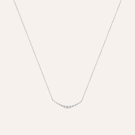 Collana Claire Oro Bianco Cubic Zirconia - Collane Donna | Stroili