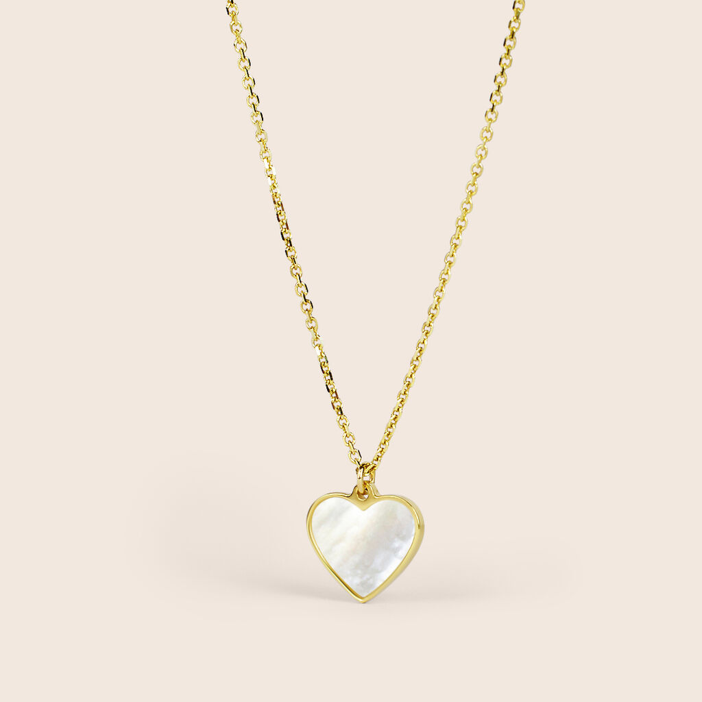 Collana Beverly Oro Giallo Madreperla