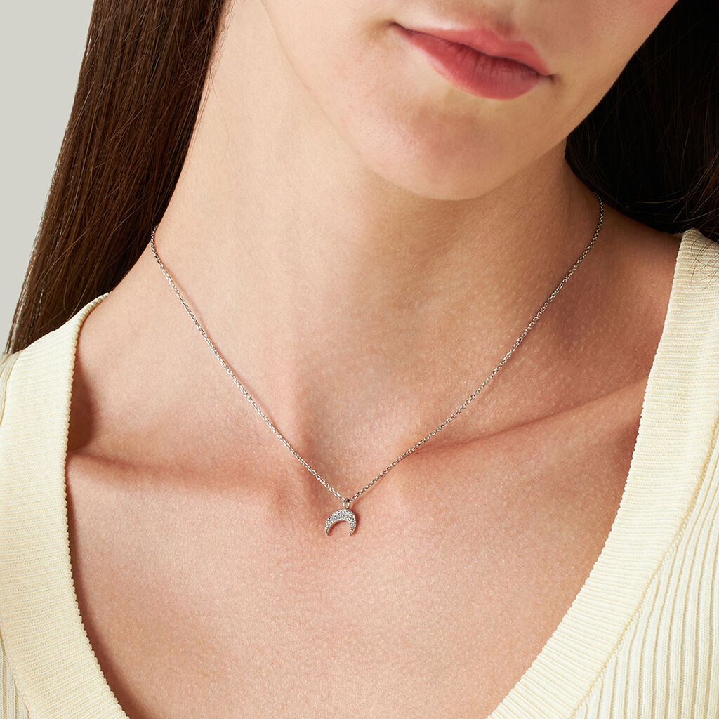 Collana Silver Moments Argento Rodiato Cubic Zirconia