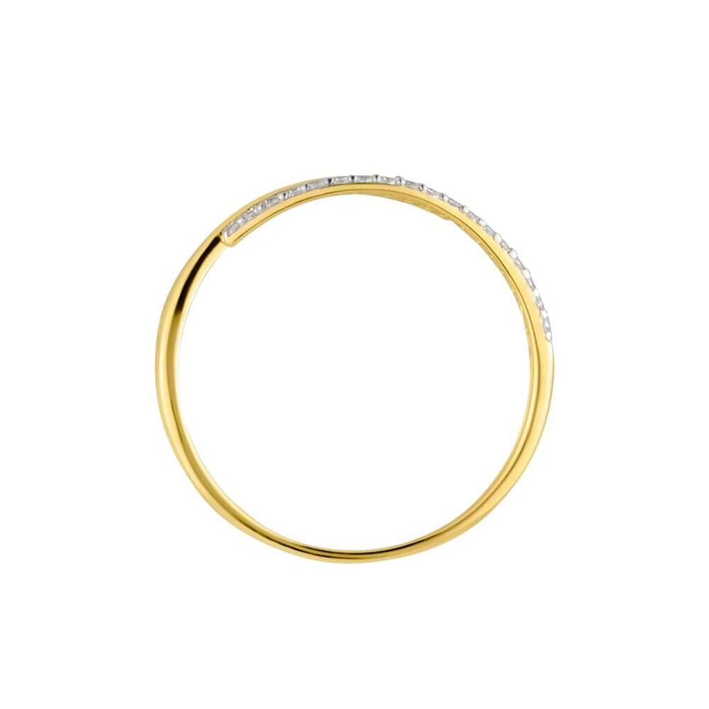 Anello Contrarie Claire Oro Giallo Cubic Zirconia - Anelli con Pietre Donna | Stroili