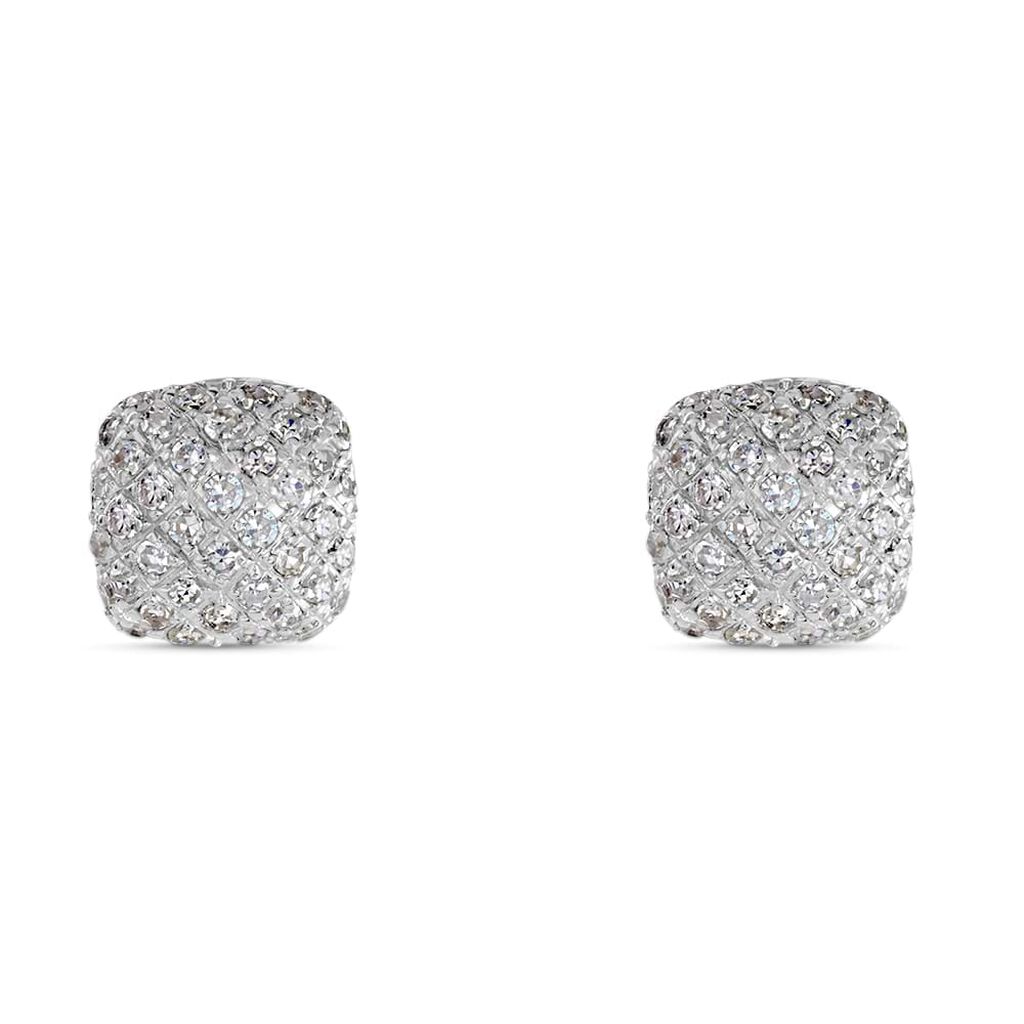 Orecchini Lobo Sophia Oro Bianco Diamante - Orecchini a Lobo Donna | Stroili