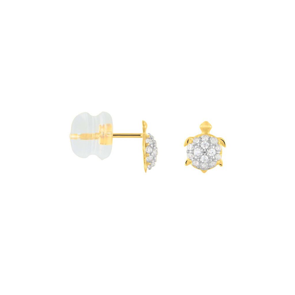 Orecchini Lobo Bon Ton Oro Giallo Cubic Zirconia - Orecchini a Lobo Donna | Stroili