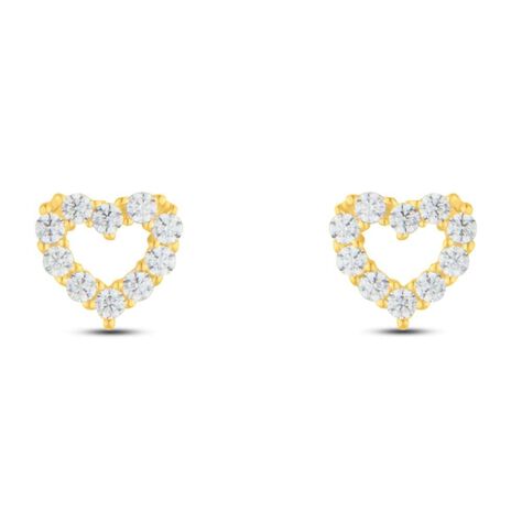 Orecchini Lobo Bon Ton Oro Giallo Cubic Zirconia - Orecchini a Lobo Donna | Stroili