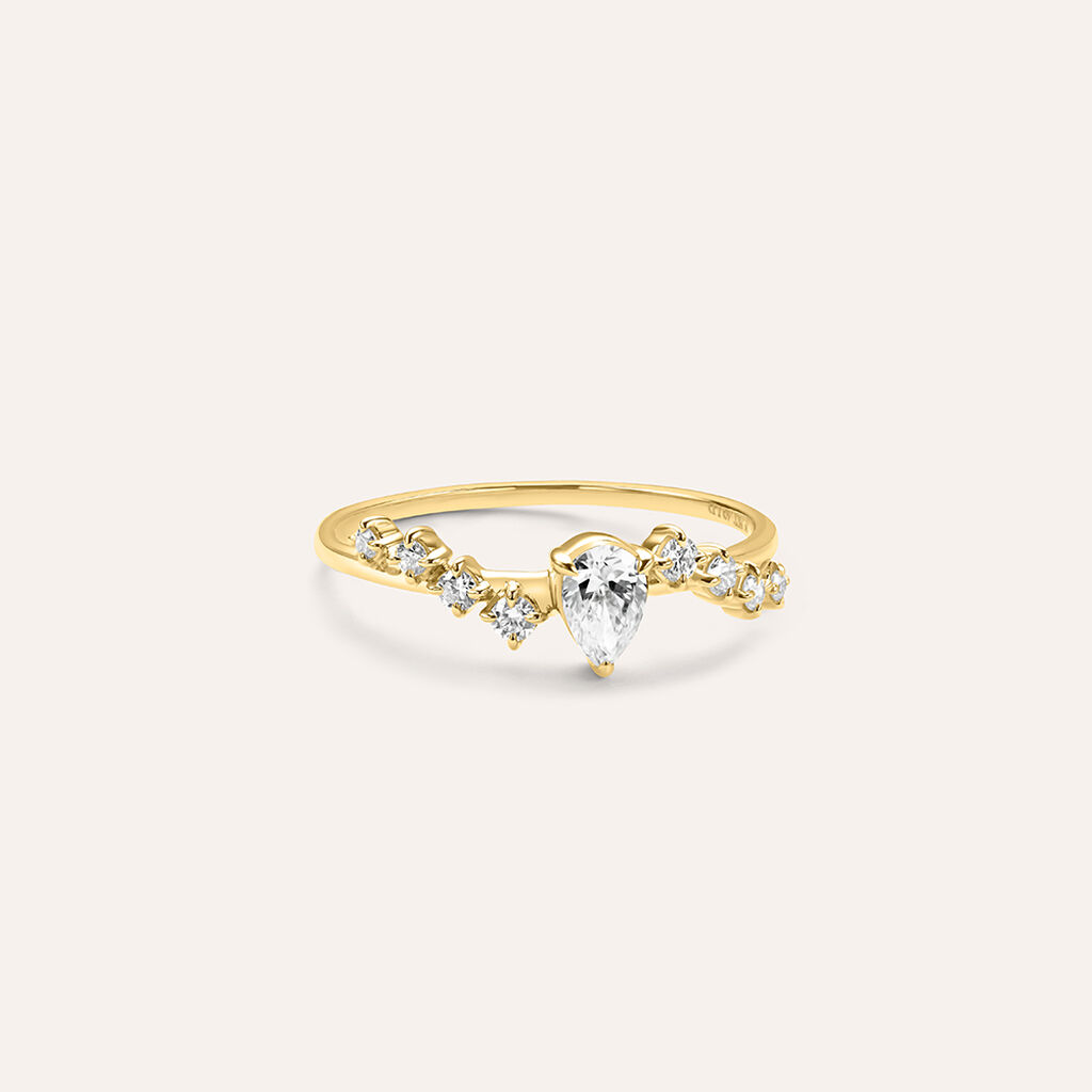 Anello Fantasia Diamade Glam Oro Giallo Diamante Lab-Grown - Anelli con Pietre Donna | Stroili