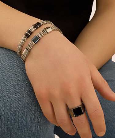 Anello Chevalier Man Code Acciaio Agata