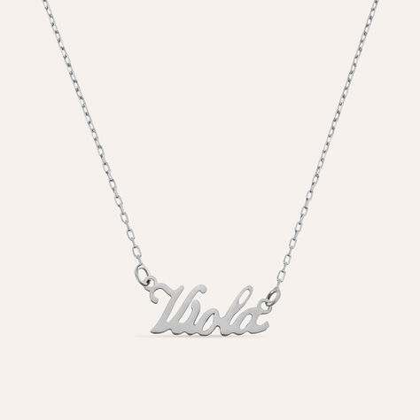Collana Viola Gold Names Oro Bianco - Collane Unisex | Stroili