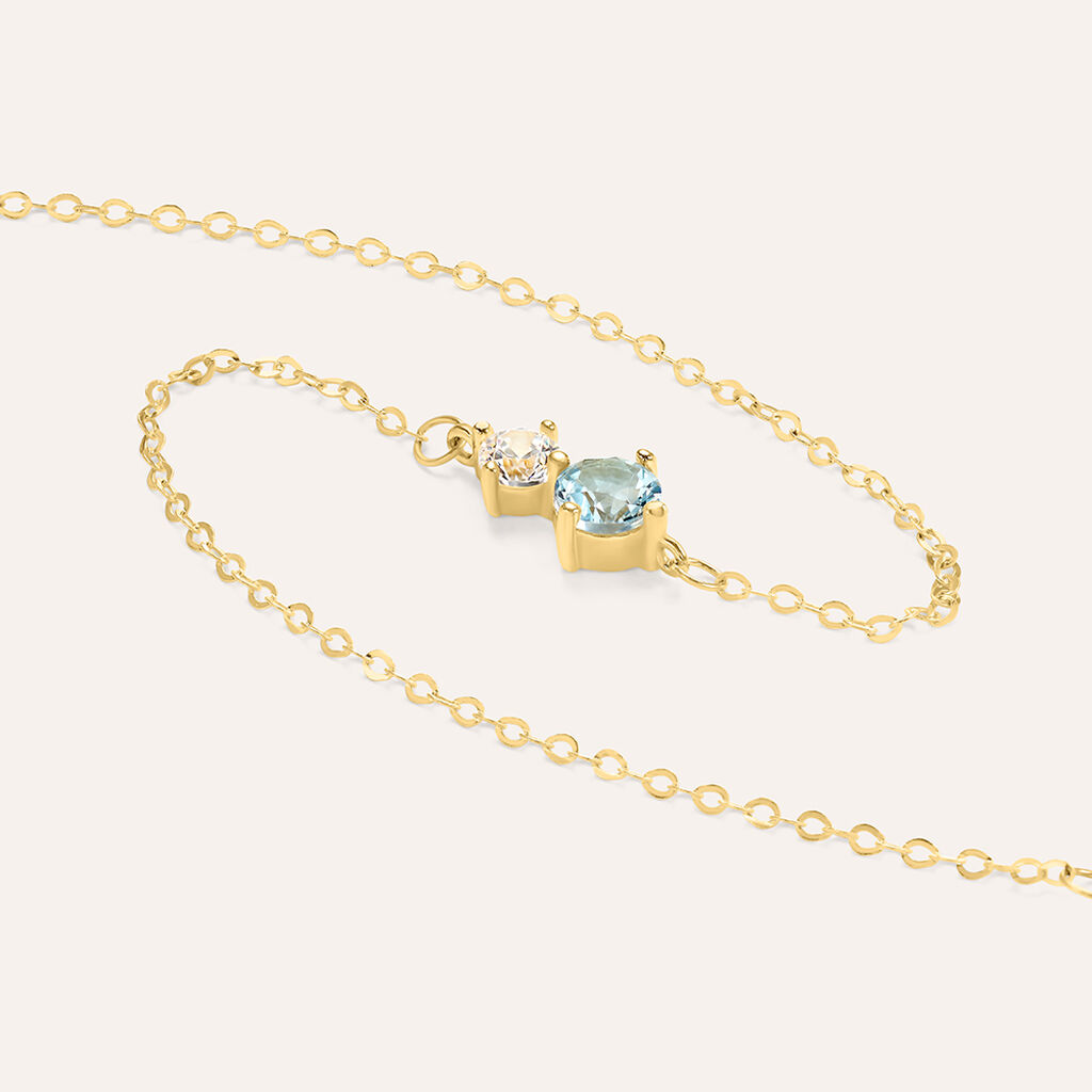 Bracciale Doppio Punto Luce Claire Oro Giallo Cubic Zirconia