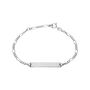 Bracciale Con Targhetta Holy Oro Bianco