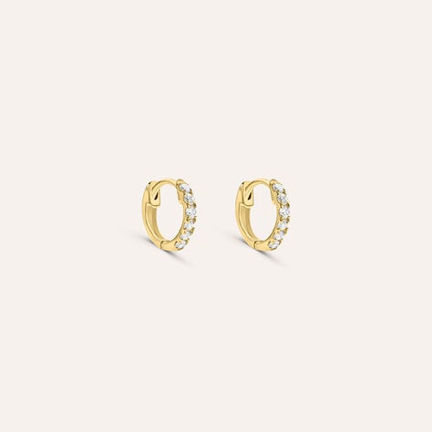 Orecchini A Cerchio Diamade Glam Oro Giallo Diamante Lab-Grown - Orecchini a Cerchio Donna | Stroili