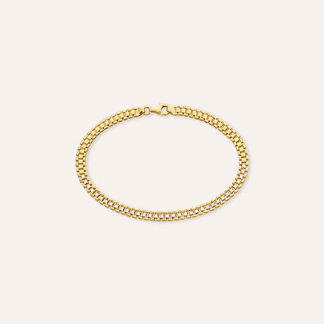 Bracciale Catena Desideria Argento Nobile Dorato Cubic Zirconia - Bracciali Donna | Stroili