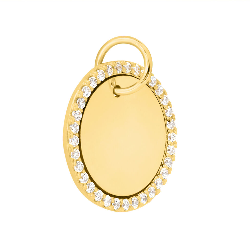 Pendente Poème Oro Giallo Cubic Zirconia - Ciondoli con Incisione Donna | Stroili