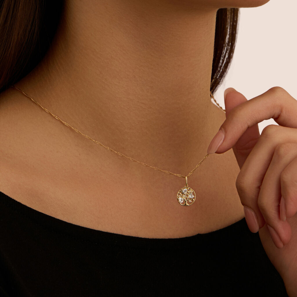 Pendente Poème Oro Giallo Cubic Zirconia