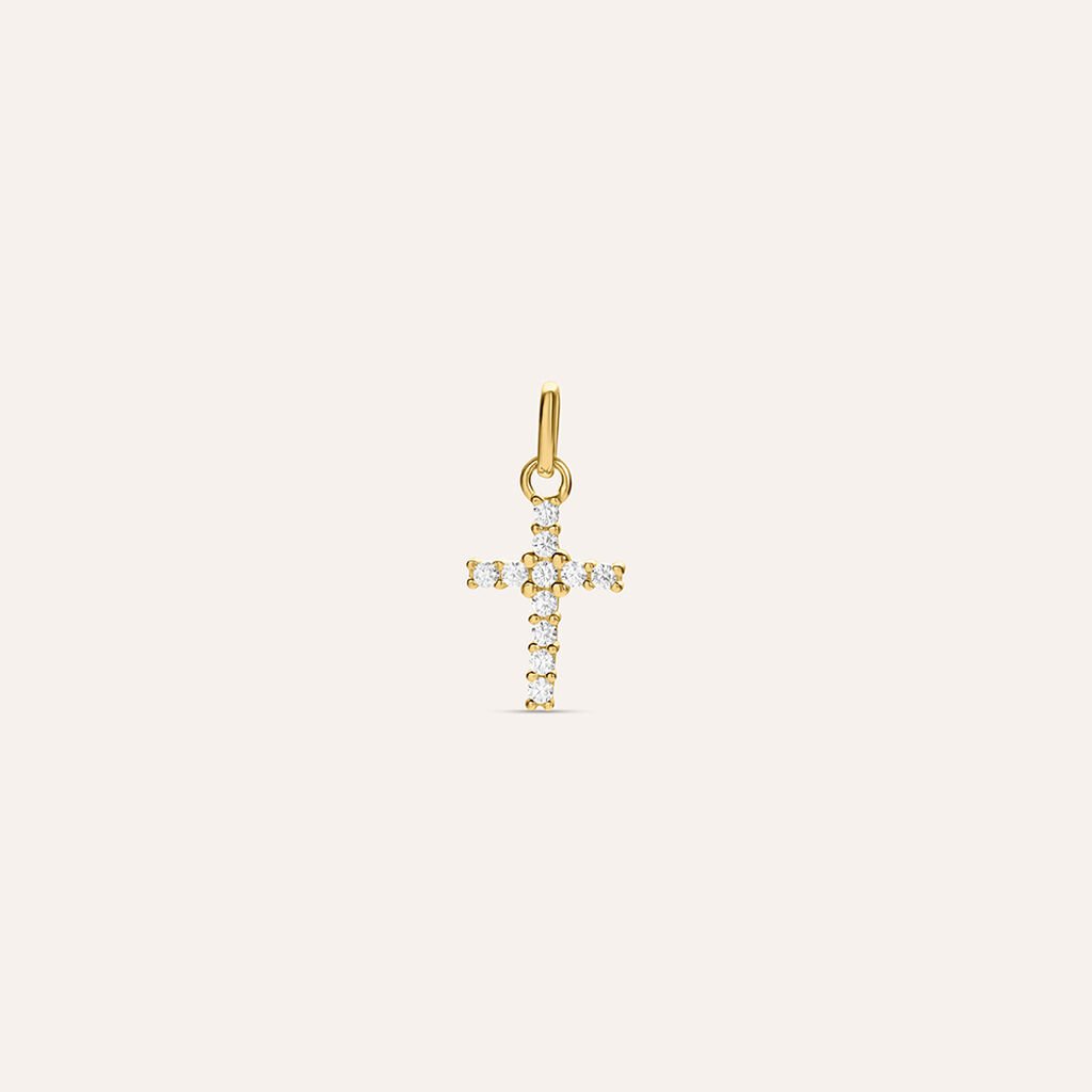 Pendente Holy Oro Giallo Cubic Zirconia