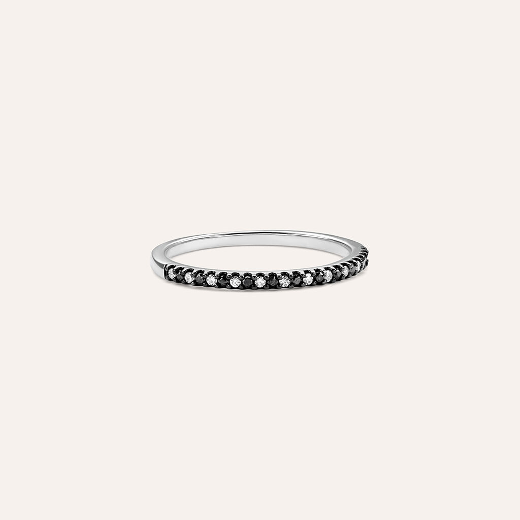 Anello Semi-eternity Sophia Oro Bianco Diamante - Anelli con Pietre Donna | Stroili