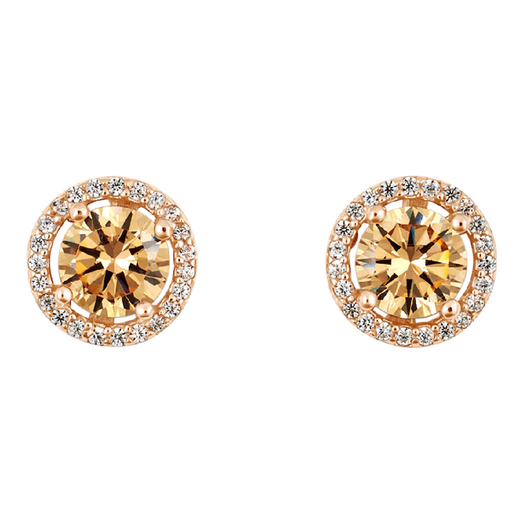 Orecchini Lobo Punto Luce Silver Rainbow Argento Rosa Cubic Zirconia - Orecchini a Lobo Donna | Stroili