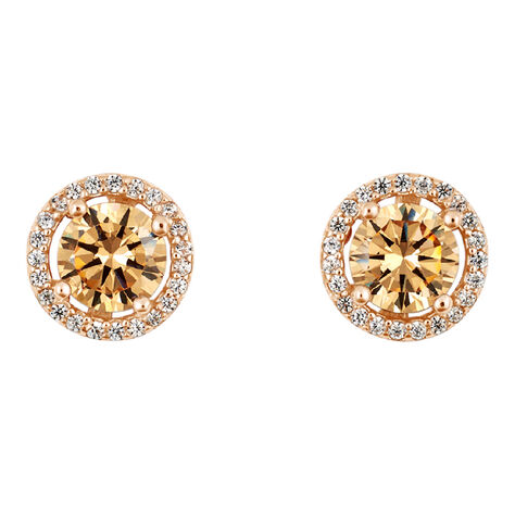 Orecchini Lobo Punto Luce Silver Rainbow Argento Rosa Cubic Zirconia - Orecchini a Lobo Donna | Stroili