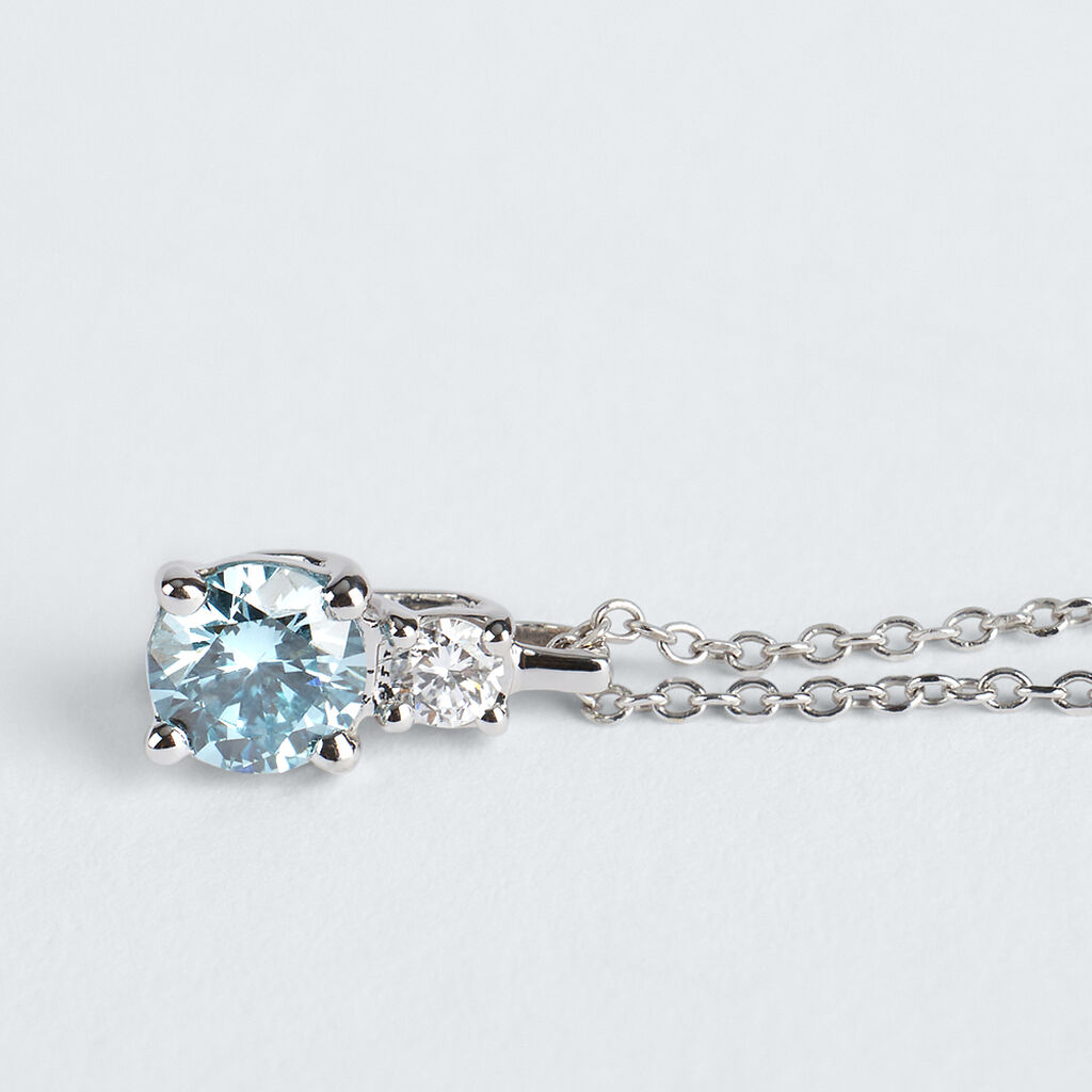 Collana Doppio Punto Luce Diamade Oro Bianco Diamante Lab-Grown - Collane Punto Luce Donna | Stroili