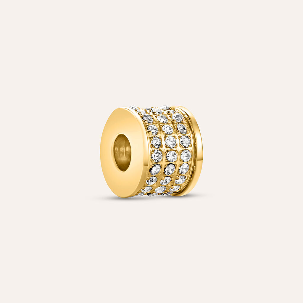 Bead Essential Code Acciaio Dorato Cristallo - Beads Unisex | Stroili